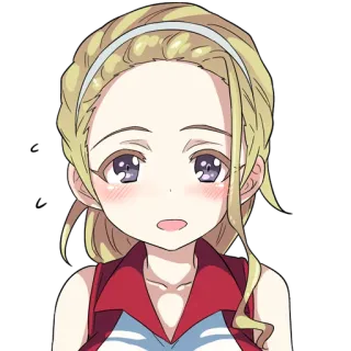 😳 Anime, Mädchen, Cartoon whatsapp sticker
