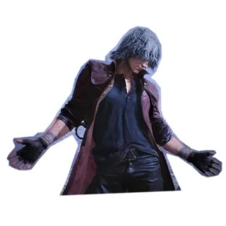 👐 Dante Devil May Cry Videospiel, Dämonenjäger, Action, Stylisch, Schwert telegram sticker