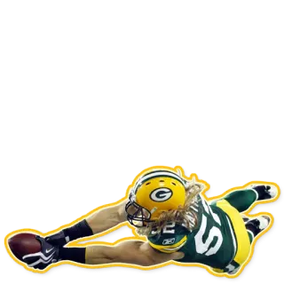 😮 Sepak Bola Amerika, Atlet, Olahraga, Green Bay Packers, NFL, Sepak Bola Amerika telegram sticker