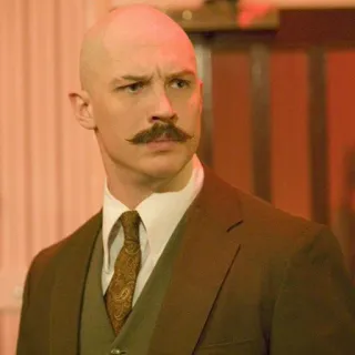 😐 Tom Hardy acteur, homme, moustache, portrait telegram sticker