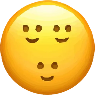 🙃 Emoji, Gelb, Gesicht, Ausdruck whatsapp sticker