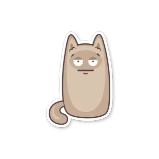 😀 gatto, cartone animato, animale, adesivo, divertente, carino telegram sticker