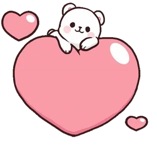 💝 oso, corazón, lindo, amor, kawaii telegram sticker