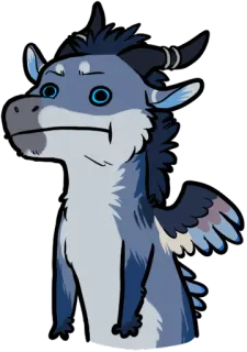 😑 dragão, desenho animado, adesivo, fofo, engraçado telegram sticker