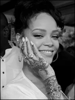🔗 Rihanna Rihanna, cantora, celebridade, retrato, mulher, música telegram sticker