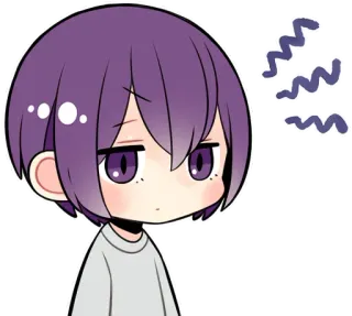 😐 动漫, 悲伤, 无聊, 可爱, 卡通 telegram sticker