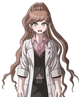 🌟 アニメ, 女性, 科学者, 白衣, キャラクター, ポートレート whatsapp sticker