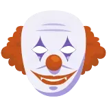 👓 clown, masque, halloween, effrayant, flippant, visage telegram sticker