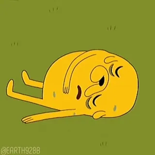😵 Jake Adventure Time Jake, Adventure Time, cartoon, yellow, dog, character telegram sticker
