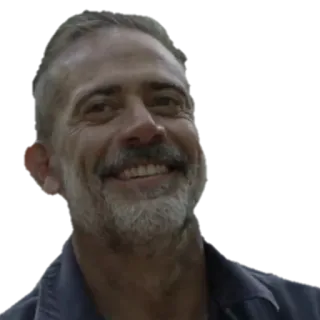 😁 Negan The Walking Dead The Walking Dead, Negan, AMC, Jeffrey Dean Morgan, personagem, série TV telegram sticker