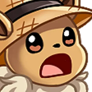 😮 Eevee Pokemon pokemon, eevee, impactado, lindo, anime, animal telegram sticker