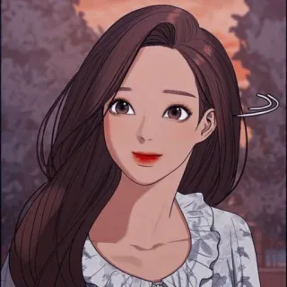 🛍 Frau, Cartoon, Schönheit, Illustration, Haare, Zeichnung, Mädchen, Anime telegram sticker