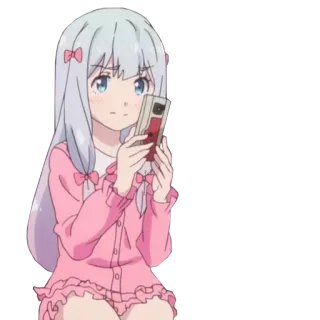 ✨ Sagiri Izumi Eromanga Sensei anime, manga, sagiri izumi, cute, kawaii telegram sticker