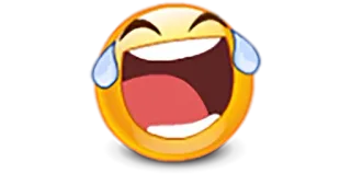😂 Emoji, Lachen, Lustig, Weinen, Gelb, Fröhlich, Reaktion whatsapp sticker