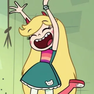 💫 Star Butterfly Star vs. the Forces of Evil Dibujos animados, Feliz, Niña, Princesa, Magia whatsapp sticker
