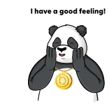 Qwertycoin Panda @qwertycoin telegram stickers