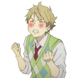 😳 anime, angry, frustrated, upset, character whatsapp sticker