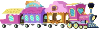 🚂 train, cartoon, locomotive, transportation, pink, carriage telegram sticker