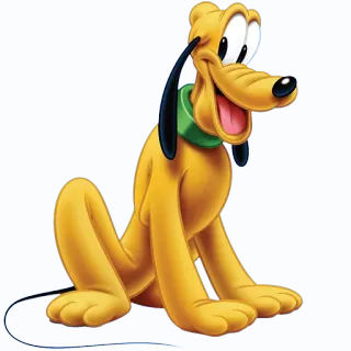 🙄 Pluto cachorro, desenho animado, Pluto, Disney, animal, animal de estimação telegram sticker
