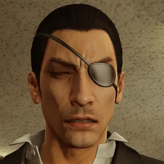 😓 Goro Majima Yakuza Benda sull'occhio, Yakuza, Videogioco, Mafioso, Goro Majima telegram sticker