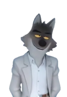 😈 Mr. Wolf The Bad Guys Волк, Антропоморфный, Костюм, Анимированный, Киноперсонаж, Плохие парни telegram sticker