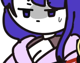 😠 Raiden Shogun Genshin Impact Anime, Videojuego, Personaje, Genshin Impact, Raiden Shogun telegram sticker
