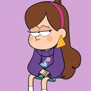 😔 Mabel Pines Gravity Falls cartoon, animated, character, mabel pines, gravity falls, tv show telegram sticker