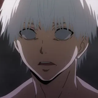 😵 Ken Kaneki Tokyo Ghoul 动漫, 黑暗, 喰种, 金木研, 东京喰种 telegram sticker