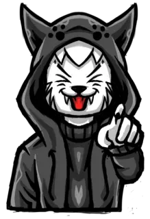 🤣 кот, животное, толстовка, пушистый, рисунок, мультфильм telegram sticker