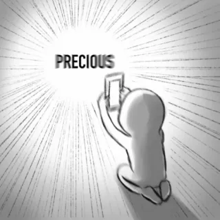 🙄 PRECIOUS phone, precious, love, kneeling, worship telegram sticker