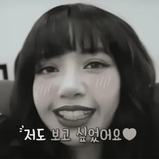 🎧 저도 보고 싶었어요 cute, heart, korean, greeting, miss you, love telegram sticker