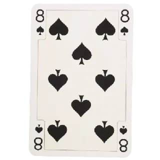 ♠️ Spielkarte, Pik, Kartenspiel, Pik Acht whatsapp sticker