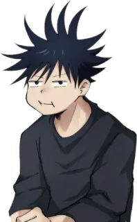 🐺 Megumi Fushiguro Jujutsu Kaisen Anime, Manga, Megumi Fushiguro, Jujutsu Kaisen, Charakter, Gesichtsausdruck, Fanart whatsapp sticker