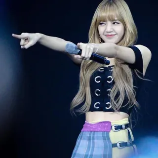 👆 Lisa Лиса, Blackpink, K-pop, певица, исполнительница, женщина, айдол telegram sticker