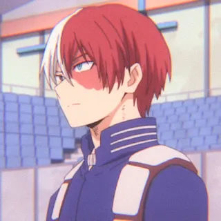 🌷 Shoto Todoroki My Hero Academia Shoto Todoroki, My Hero Academia, Anime, Manga, Karakter, Superhero telegram sticker