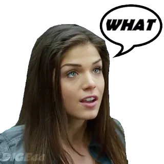 ❓ WHAT pregunta, sorprendido, qué, mujer telegram sticker