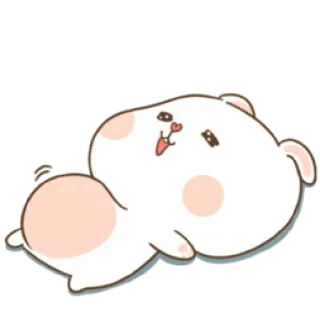 😌 cute, happy, animal, bear, sticker, cartoon telegram sticker