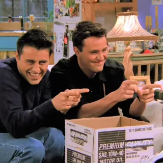 👍 Friends Joey, Chandler, Amicizia, Serie TV, Indicare telegram sticker