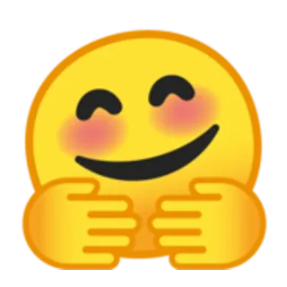 🤗 emoji, smile, happy, hugging telegram sticker