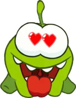 😍 carino, amore, mostro, cartone animato, occhi telegram sticker