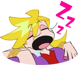 😴 anime, sleeping, zzz, cartoon, tired telegram sticker