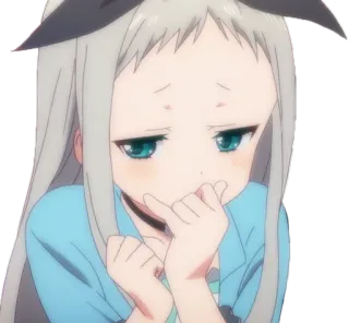 🍆 アニメガール, かわいい, カワイイ, 漫画, キャラクター, ステッカー telegram sticker