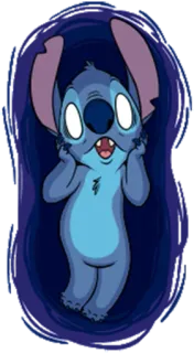 😱 Stitch สติทช์, ดิสนีย์, การ์ตูน, น่ารัก, เอเลี่ยน, ลิโล่ แอนด์ สติทช์ telegram sticker
