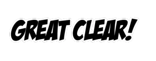 🤘 GREAT CLEAR! BD, Bulle, Clair, Super telegram sticker