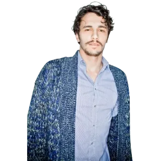 😕 James Franco attore, uomo, celebrità, ritratto telegram sticker