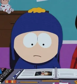 😶 Craig Tucker South Park cartoon, south park, craig tucker, animation telegram sticker