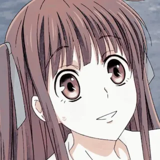 😁 Tohru Honda Fruits Basket Anime, Karakter, Tohru Honda, Fruits Basket, Lucu, Gadis telegram sticker
