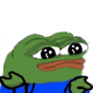 🤷‍♂️ Pepe the Frog pepe, frog, meme, sad telegram sticker