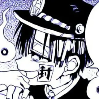 🫐 Hanako-kun Toilet-bound Hanako-kun 封 Anime, Manga, Fantasma, Soprannaturale, Scuola, Giapponese telegram sticker