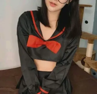 ❤️ นักเรียนหญิง, คอสเพลย์, เครื่องแบบนักเรียน, อนิเมะ, ชุดกะลาสี, เสื้อครอป telegram sticker